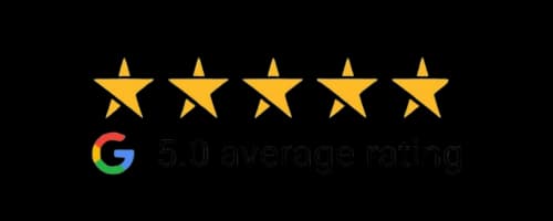 5.0 average rating on Google